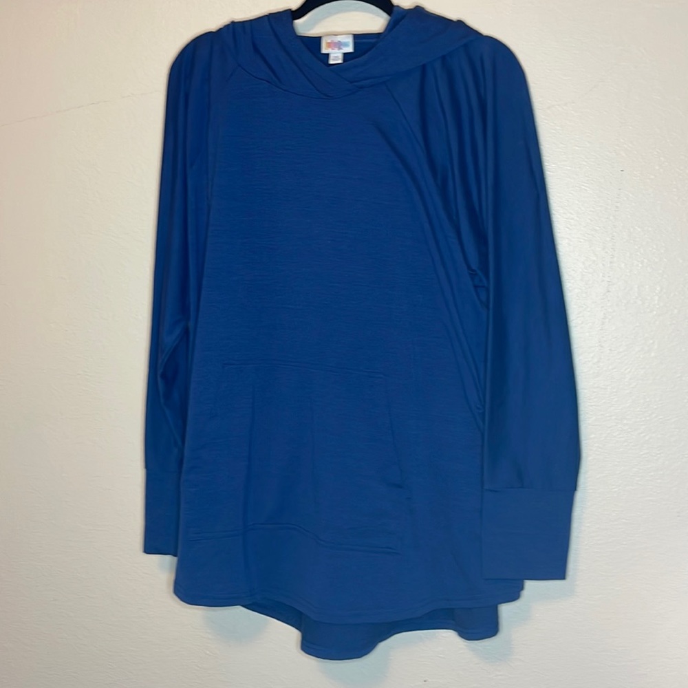 💙 LuLaRoe 2XL Amber Navy Blue Hoodie💙